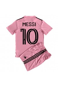 Inter Miami Lionel Messi #10 Babyklær Hjemme Fotballdrakt til barn 2023-24 Korte ermer (+ Korte bukser)